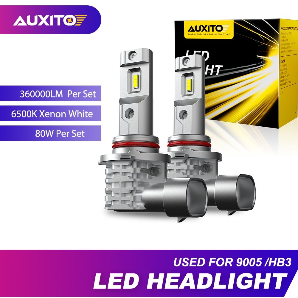 9005 HB3 LED Headlight Super Bright Bulbs Kit 6500K 360000LM White High Beam 2X