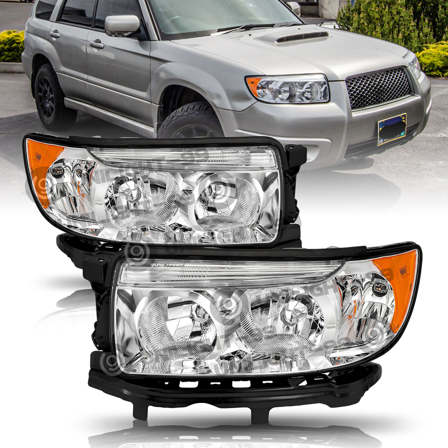 For 2006 2007 2008 Subaru Forester FACTORY Headlights Assembly Headlamp 06 07 08