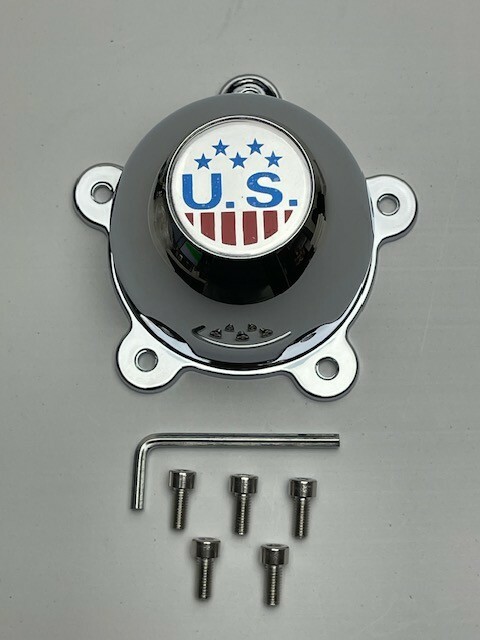 U.S. MAGS Chrome Wheel Center Cap 1002-20 CAP M-729 W/Screws