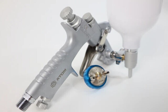 ATOM X9 Spray Gun Kit High-Performance HVLP Gravity Feed System W/ FREE GUNBUDD!