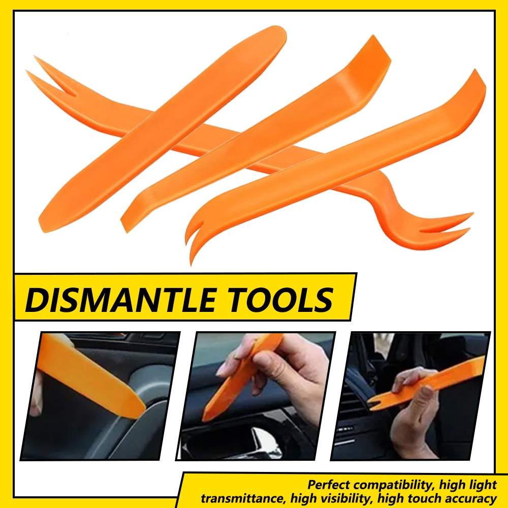 4PCS Car Plastic Fastener No Scratch Removal Pry Tools For Vehicle Interior Trim