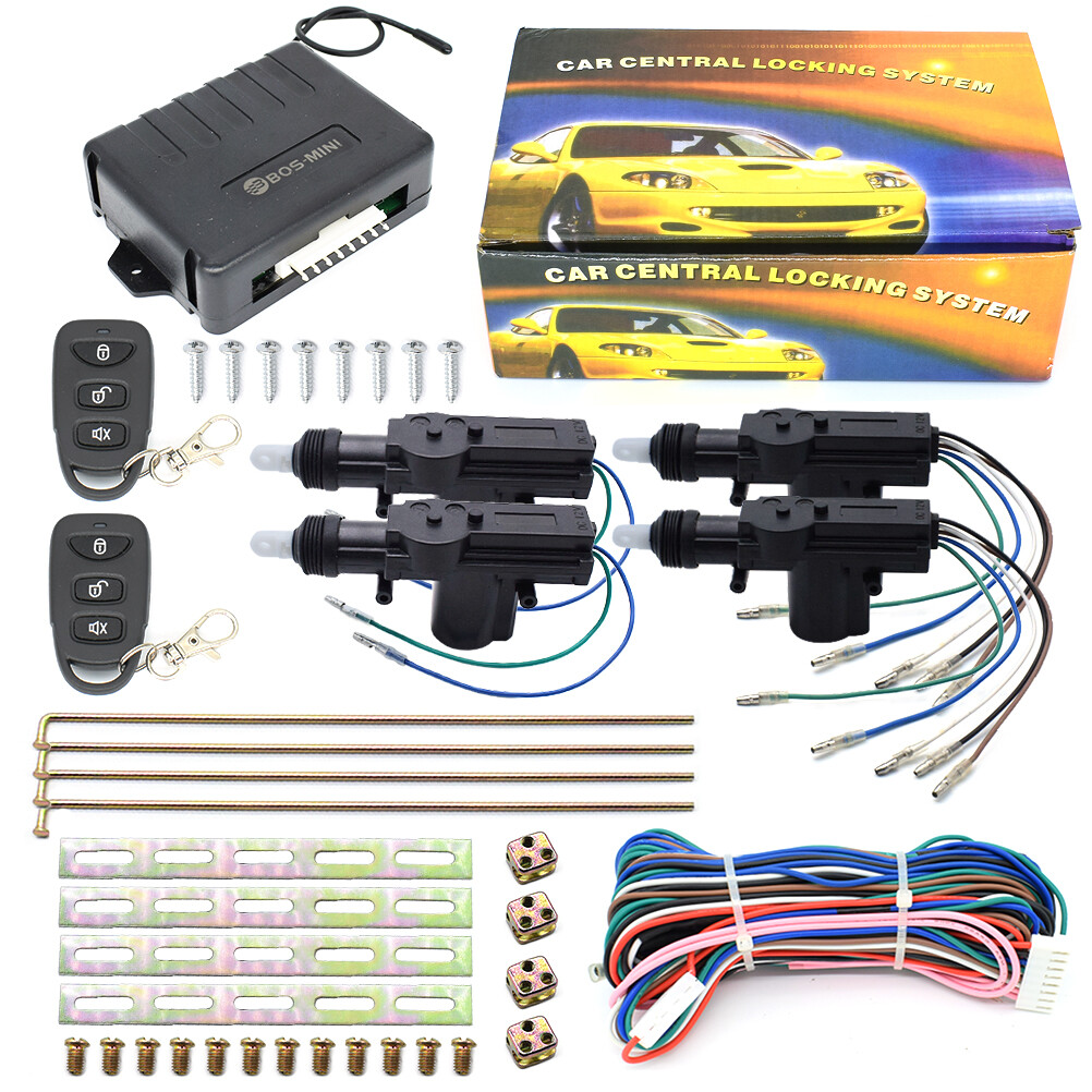 Car 4-Door Central Power Door Lock Unlock Remote Kit Keyless Entry Actuator Lock