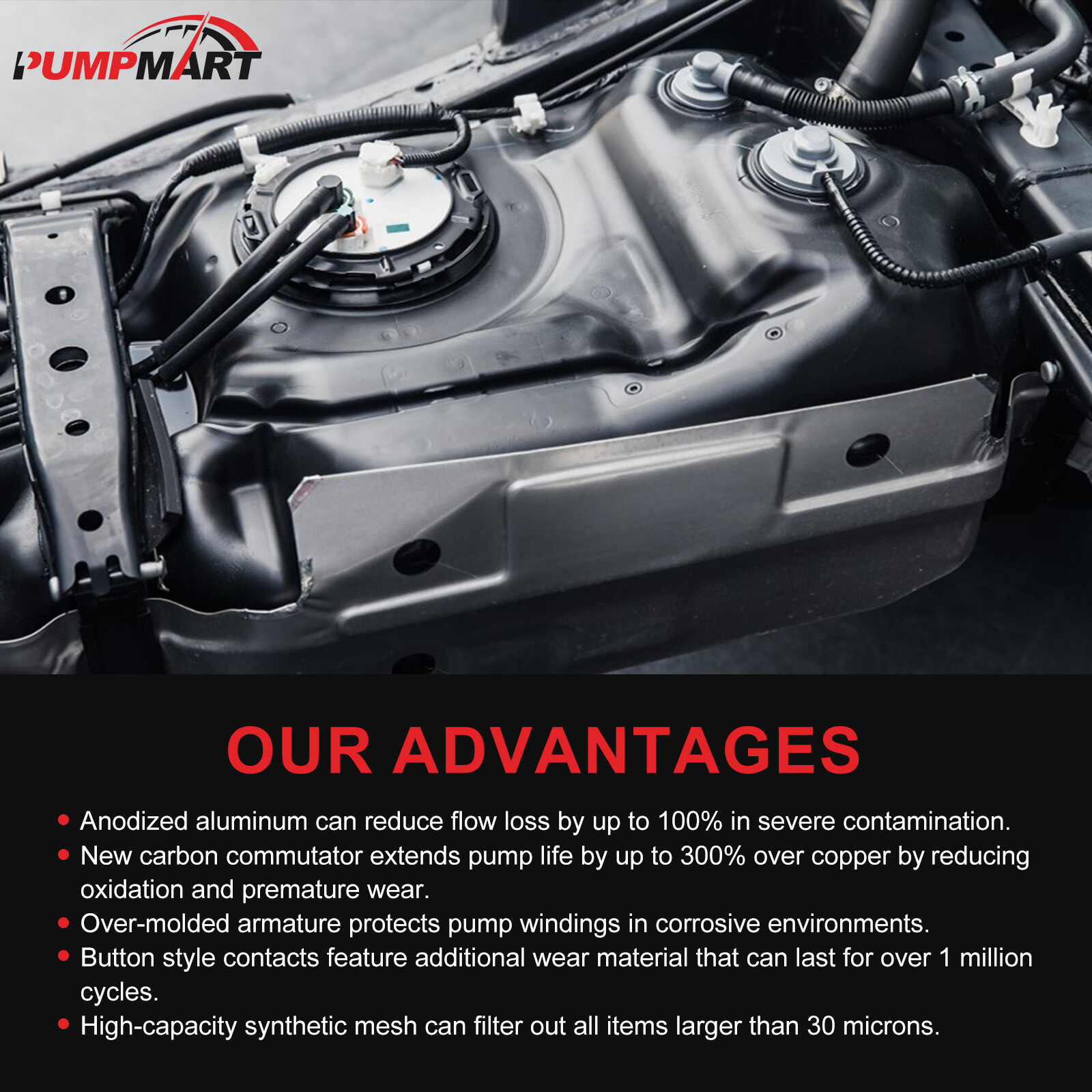 Fuel Pump Assembly for 2008 Chevy Trailblazer, Envoy, Saab 9-7x-4.2L 5.3L-E3769M