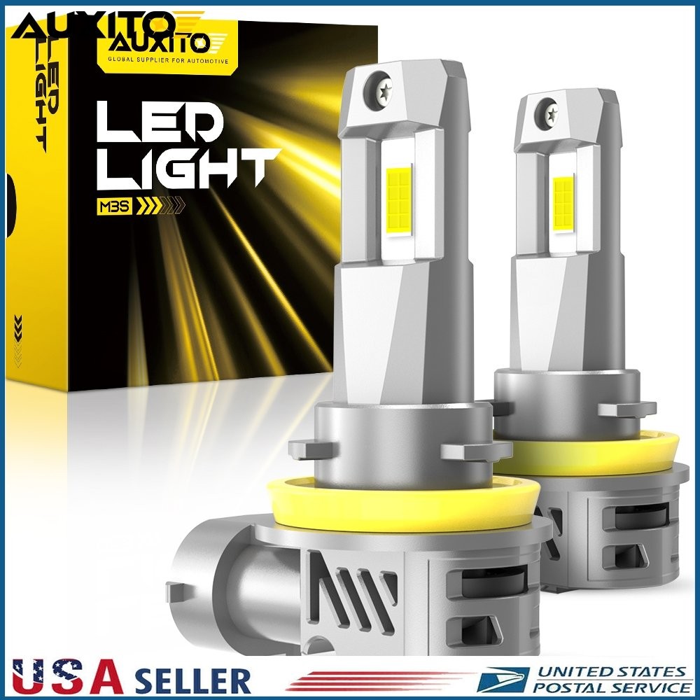 AUXITO M3S Serie H9 H11 LED Headlight Kit Super Bright 6500K High/Low Beam Bulbs