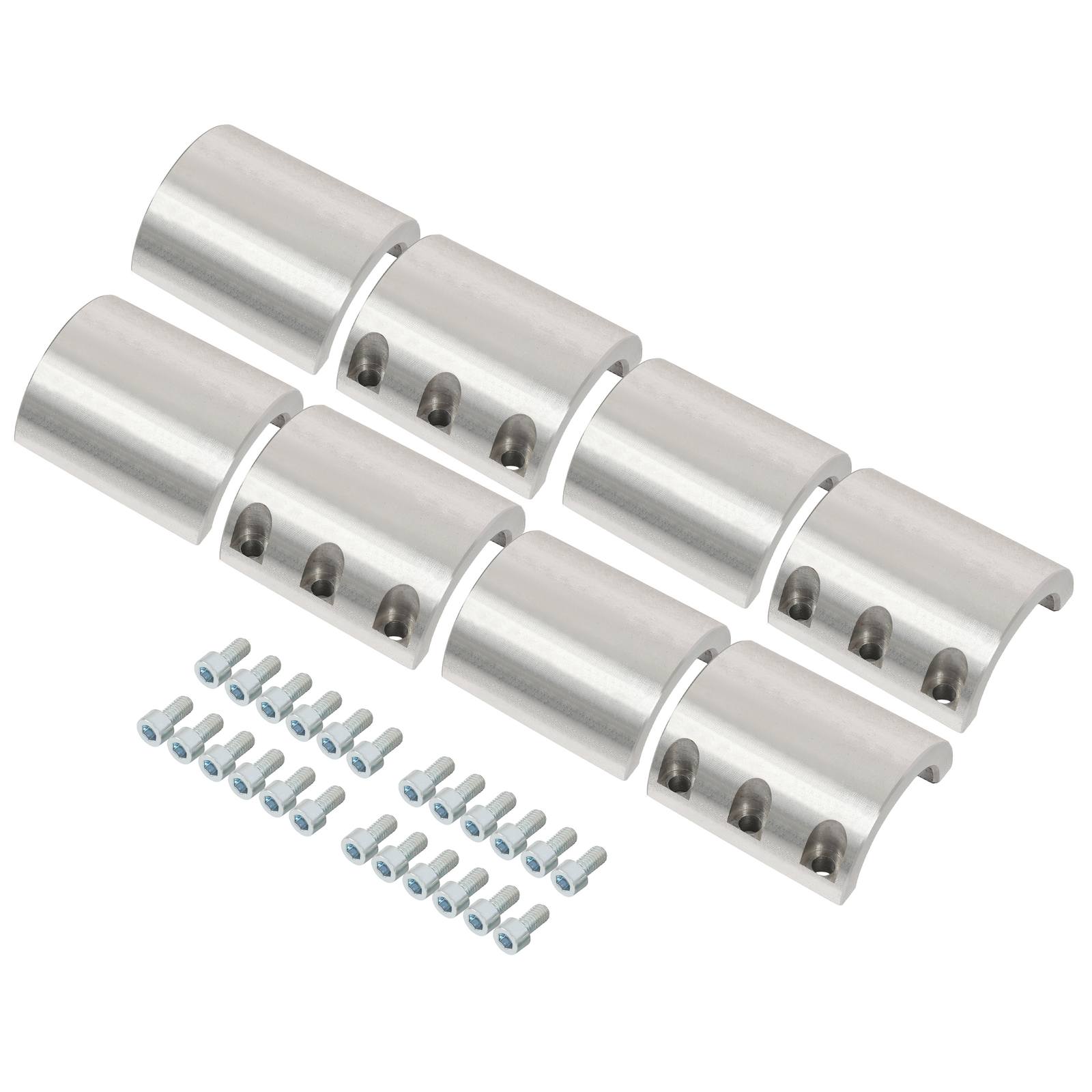 4 Steel tube clamps weldable bolt on 1.75″ 1 3/4″ roll cage mounts