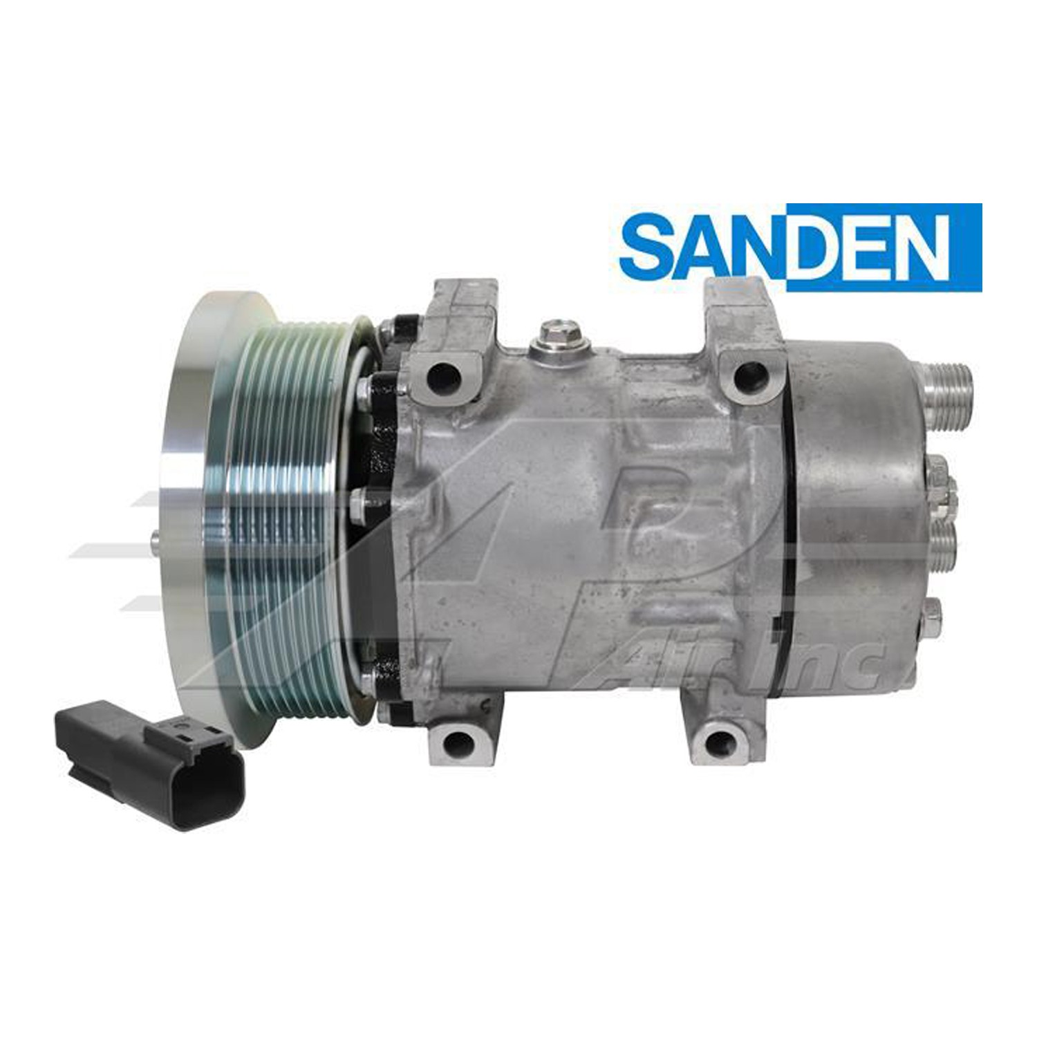 New Compressor for OE Sanden SD7H15 – 132mm 8 Groove Clutch 12V