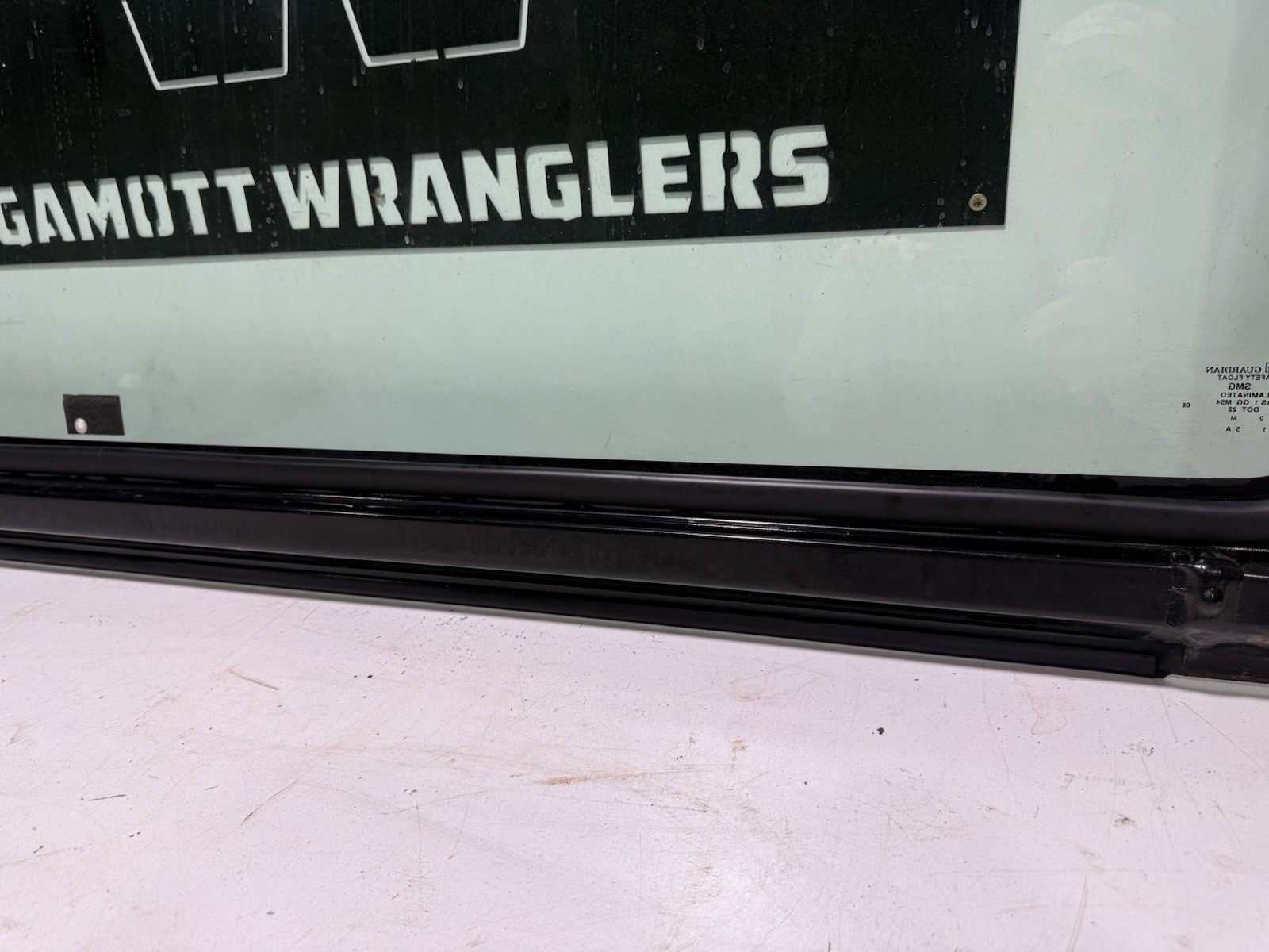 Windshield Frame Panel BLACK PX8 + FREE Windshield GLASS 97-02 Jeep TJ Wrangler