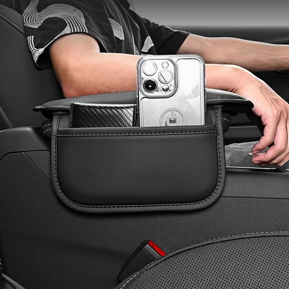 Leather Car Armrest Cushion Pad Cover Center Console Storage Box Mat Protector