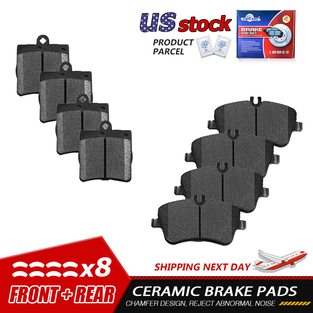 Front and Rear Ceramic Brake Pads Set for Mercedes-Benz C230 C240 SLK280 SLK300
