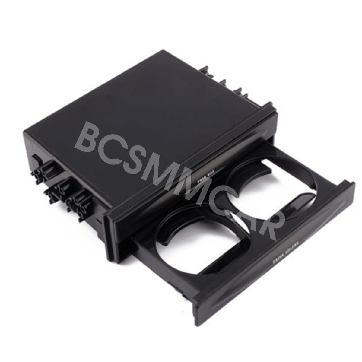 Car Dink Cup Storage Holder 2-Layer Box Double 2Din Radio Pocket Interior Parts