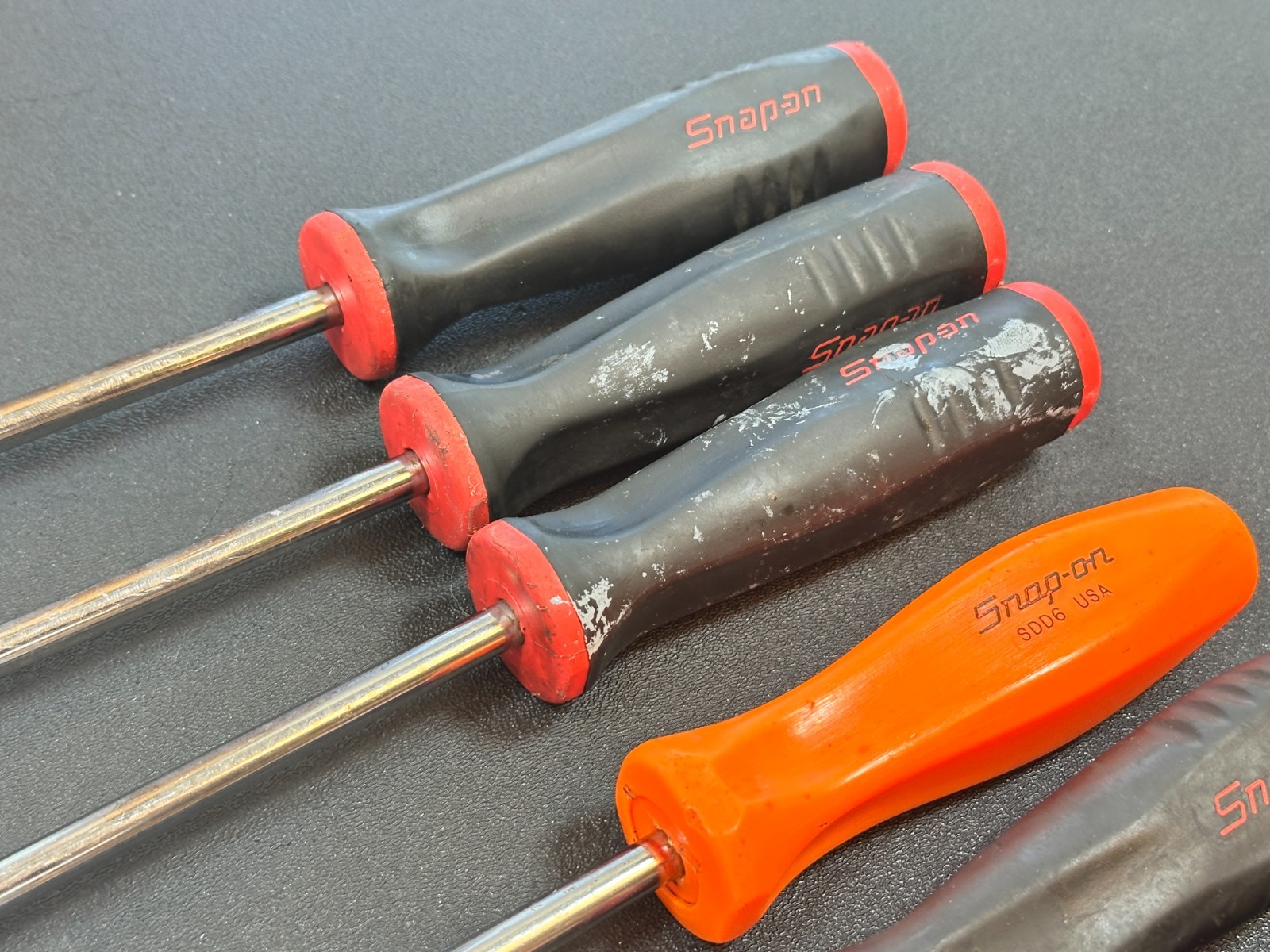 ?? Snap-on Tools USA 6pc RED Soft Soft Grip Radiator Hose Pick Set, (1) Orange
