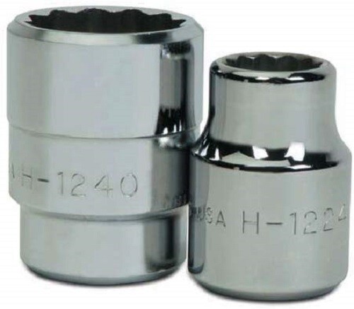 3/4″ Drive Shallow 12-Point Sockets, SAE, High-Polished Chrome Finish,Williams