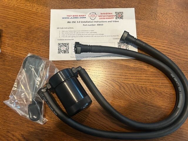 J&L Oil Catch Can and Extension for 2014-2018 Chevy Silverado 1500 5.3L & 6.2L