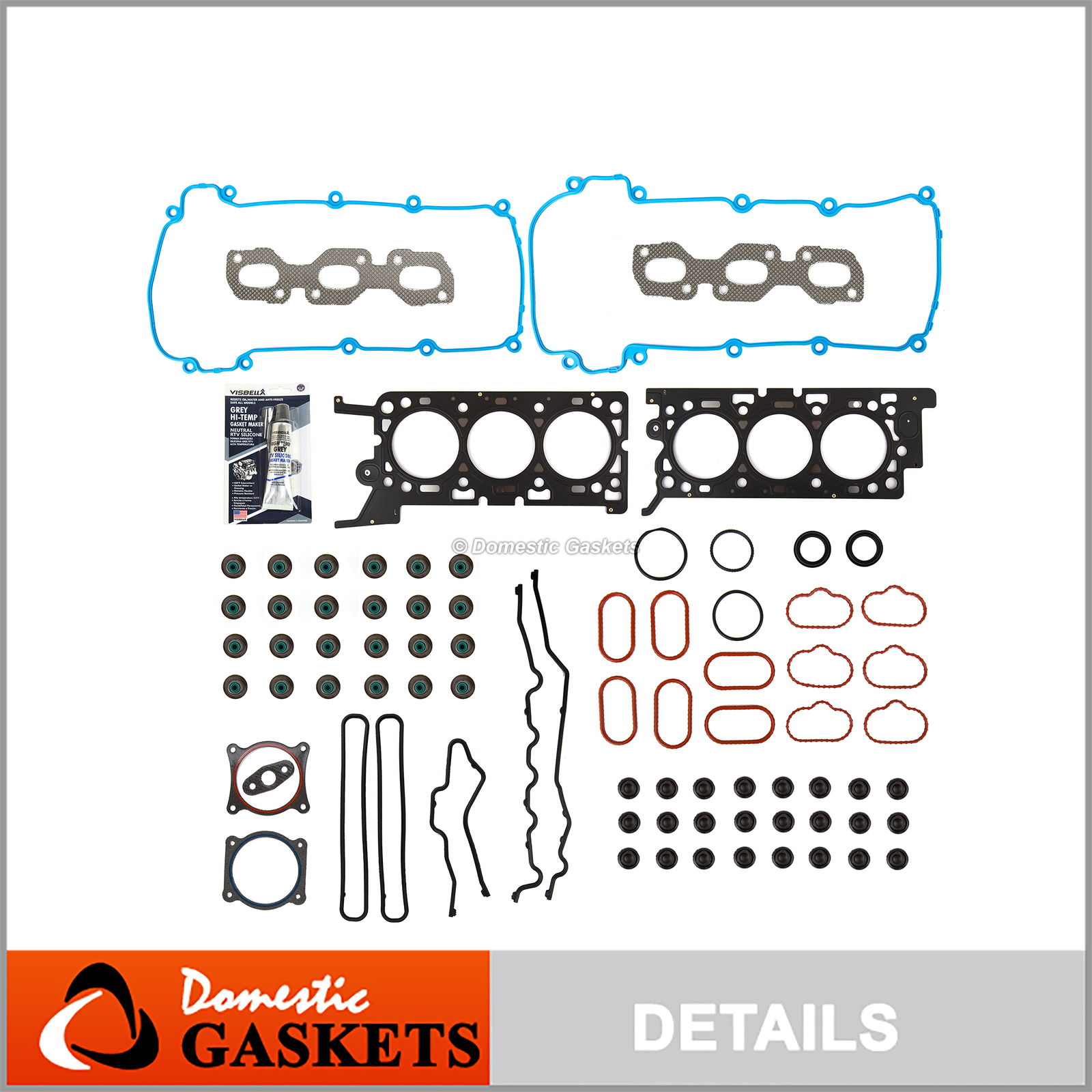 MLS Head Gasket Set Fits 2003-2007 Jaguar S-Type 3.0L DOHC 24v V6