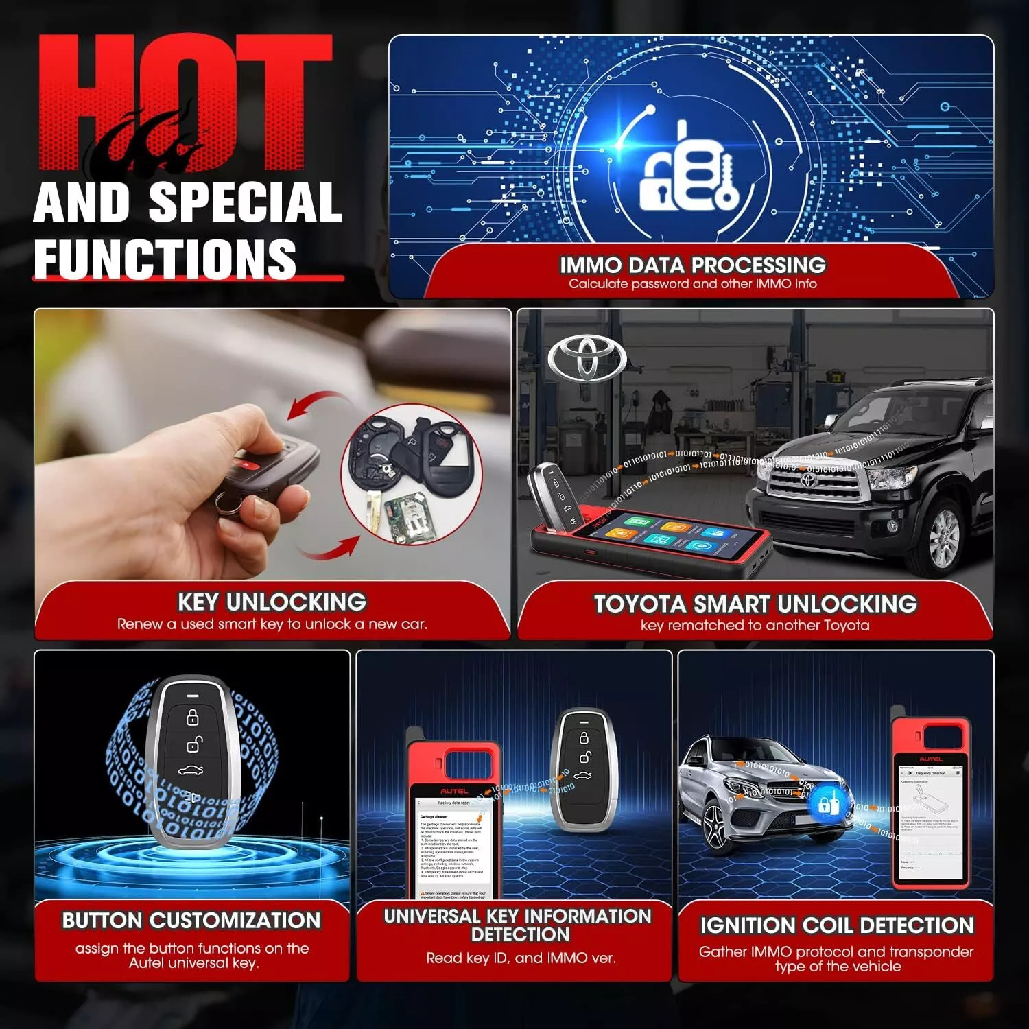 2025 Autel MaxiIM IM608 PRO II Kits IMMO Key Programming Diagnostic Scanner Tool