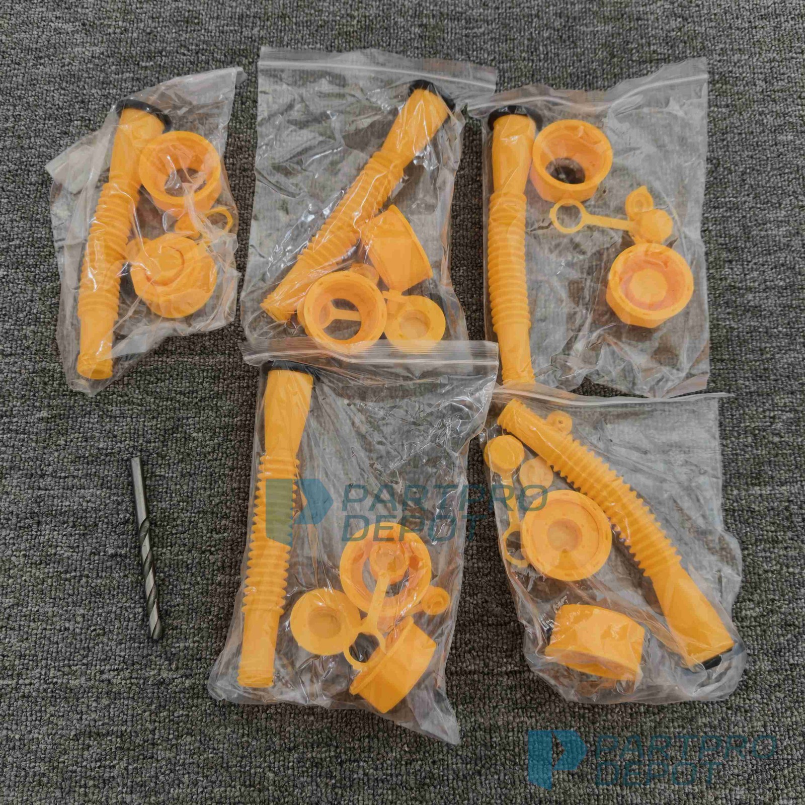 5x Gas Can Spout Nozzle Vent Kit Replacement For Plastic Gas Cans Old Style Caps