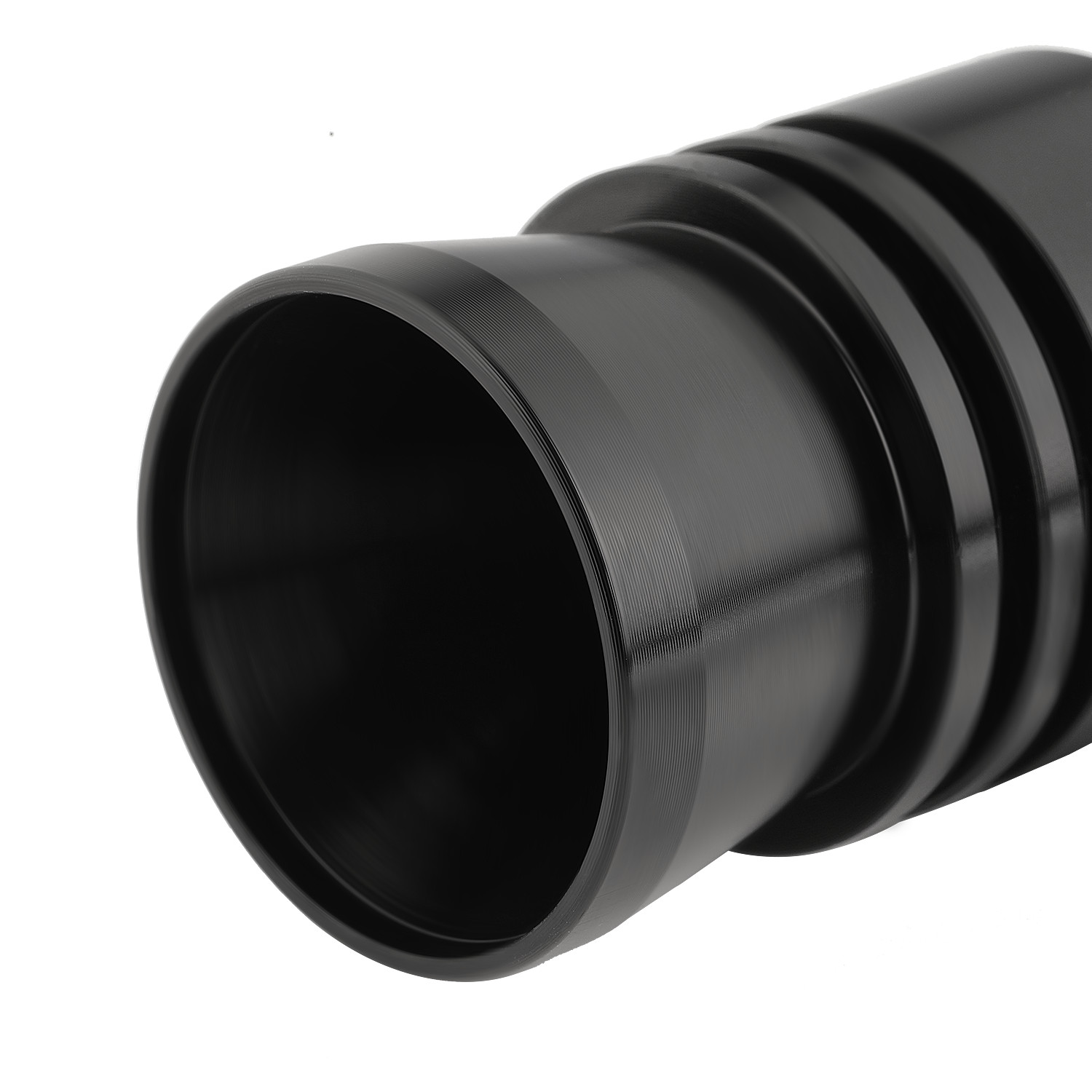 Car Turbo Sound Muffler Exhaust Pipe Roar Maker Whistle Sound Loud XL Black
