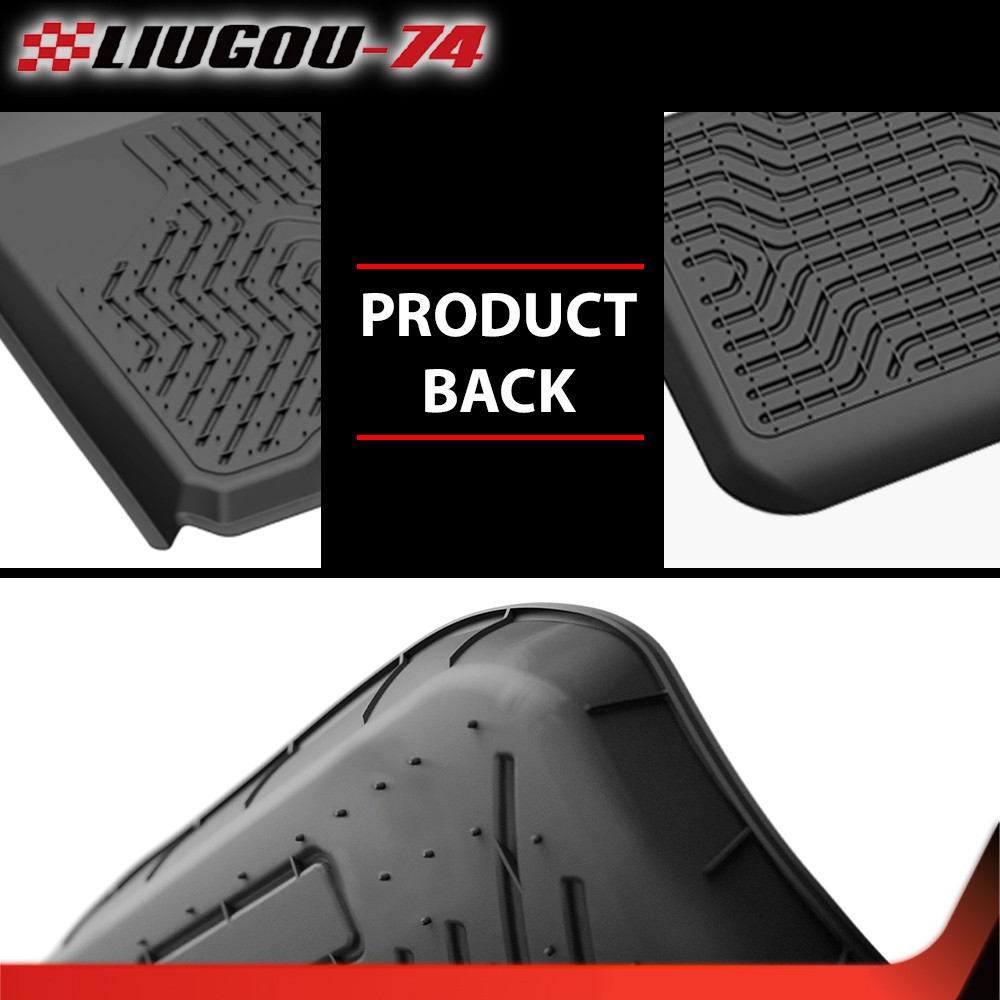Fit For 2017-2023 Tesla Model 3 All Weather 3D Molded TPE Floor Mats+Cargo Liner