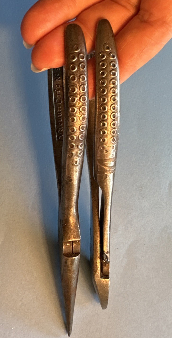 Pair Vintage Snap On Vacuum Grip #386 Diagonal Cutter & No 96 Needle Nose Pliers