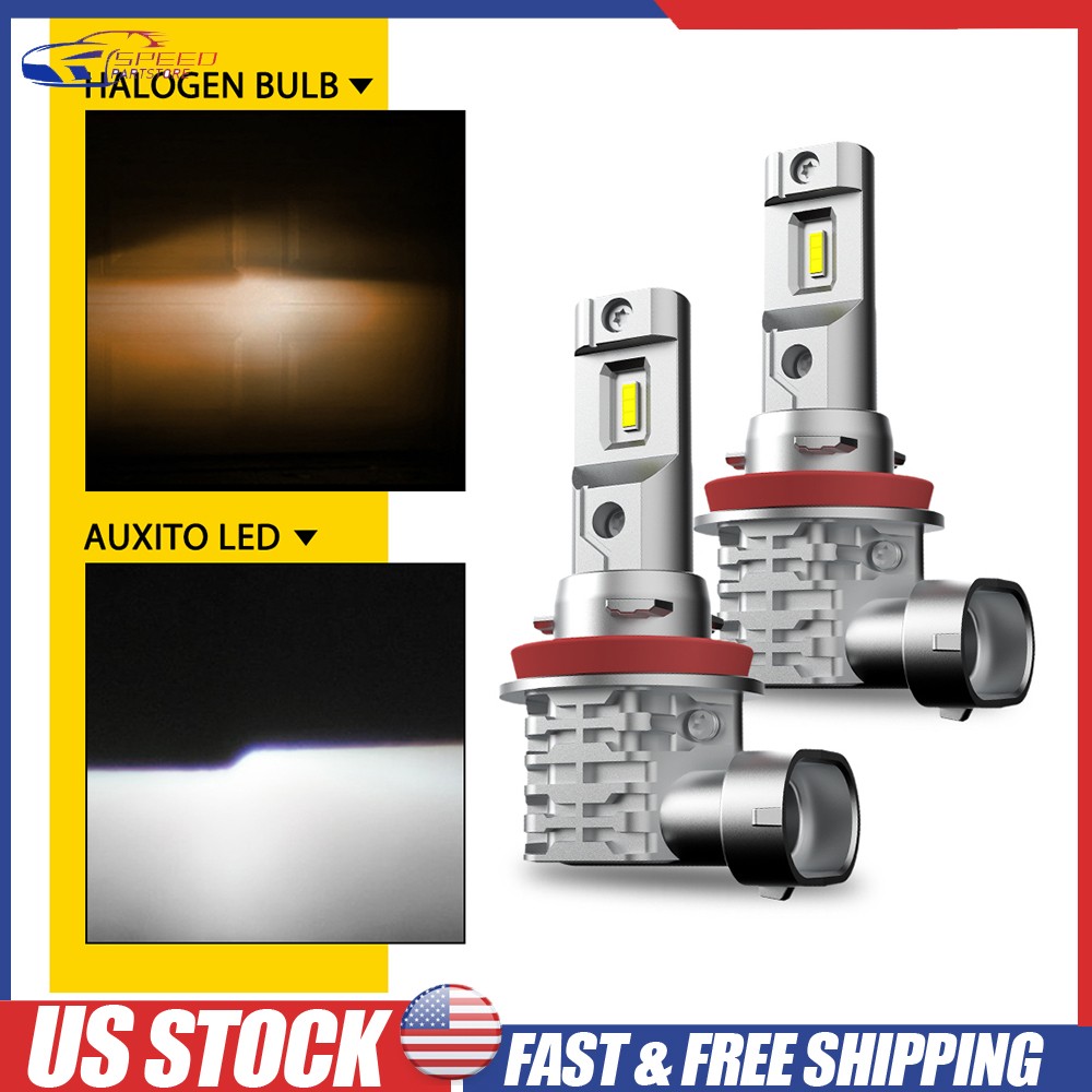 H11 H8 H9 LED Headlight Bulbs Light High Low Beam 120W 360000LM White Brighter