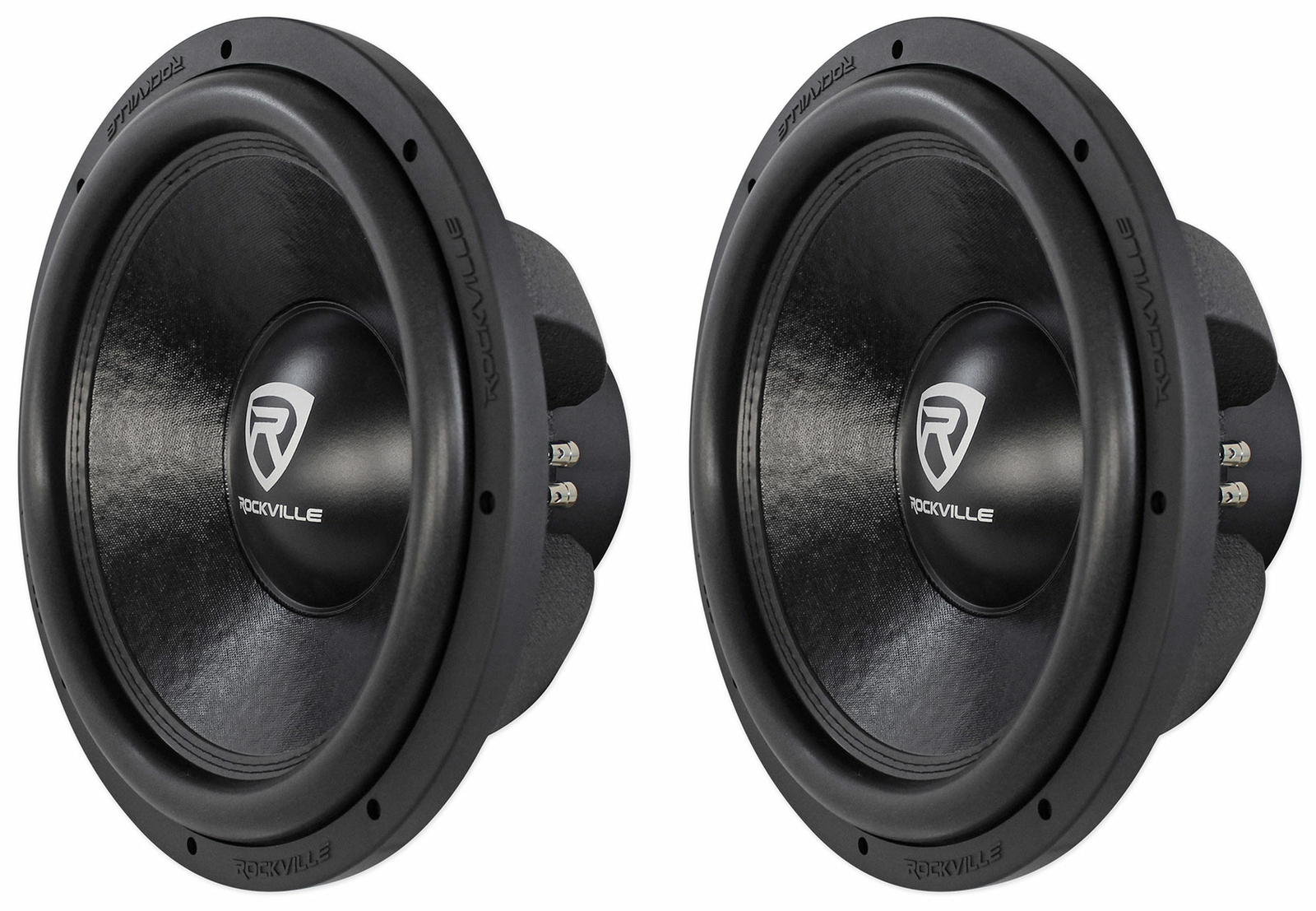 (2) Rockville W15K6D2 V2 15″ 8000w Car Subwoofers Dual 2-Ohm Subs CEA Compliant