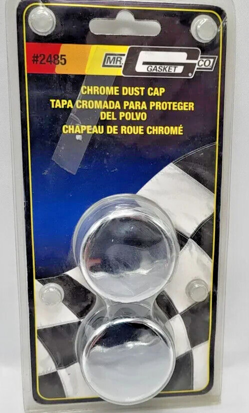 Mr Gasket Wheel Bearing Dust Cap 2485 1.790″ Chrome Steel (Pair)