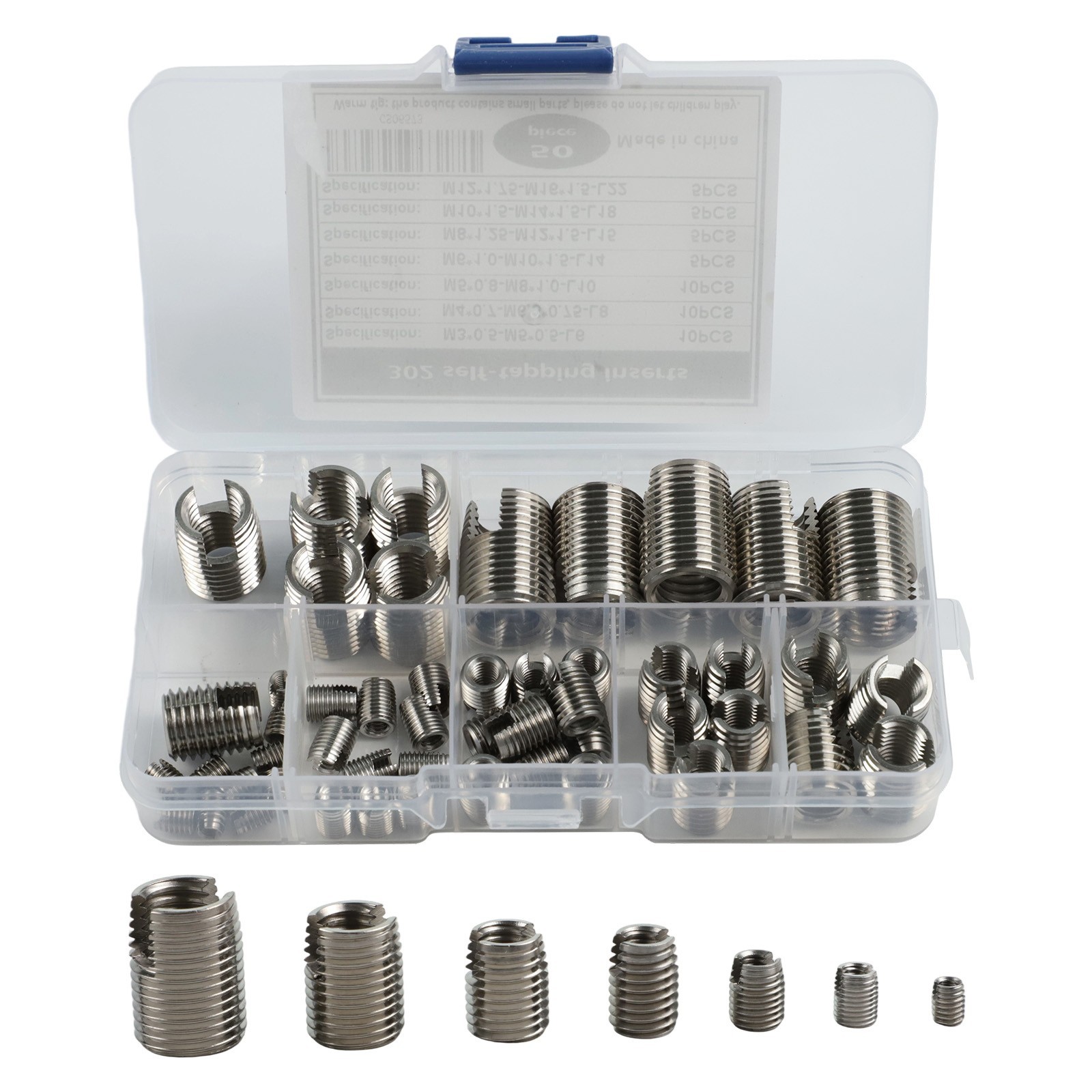 Self Tapping Thread Inserts 50PCS for Multiple Sizes For M3 M5 M6 M8 M10