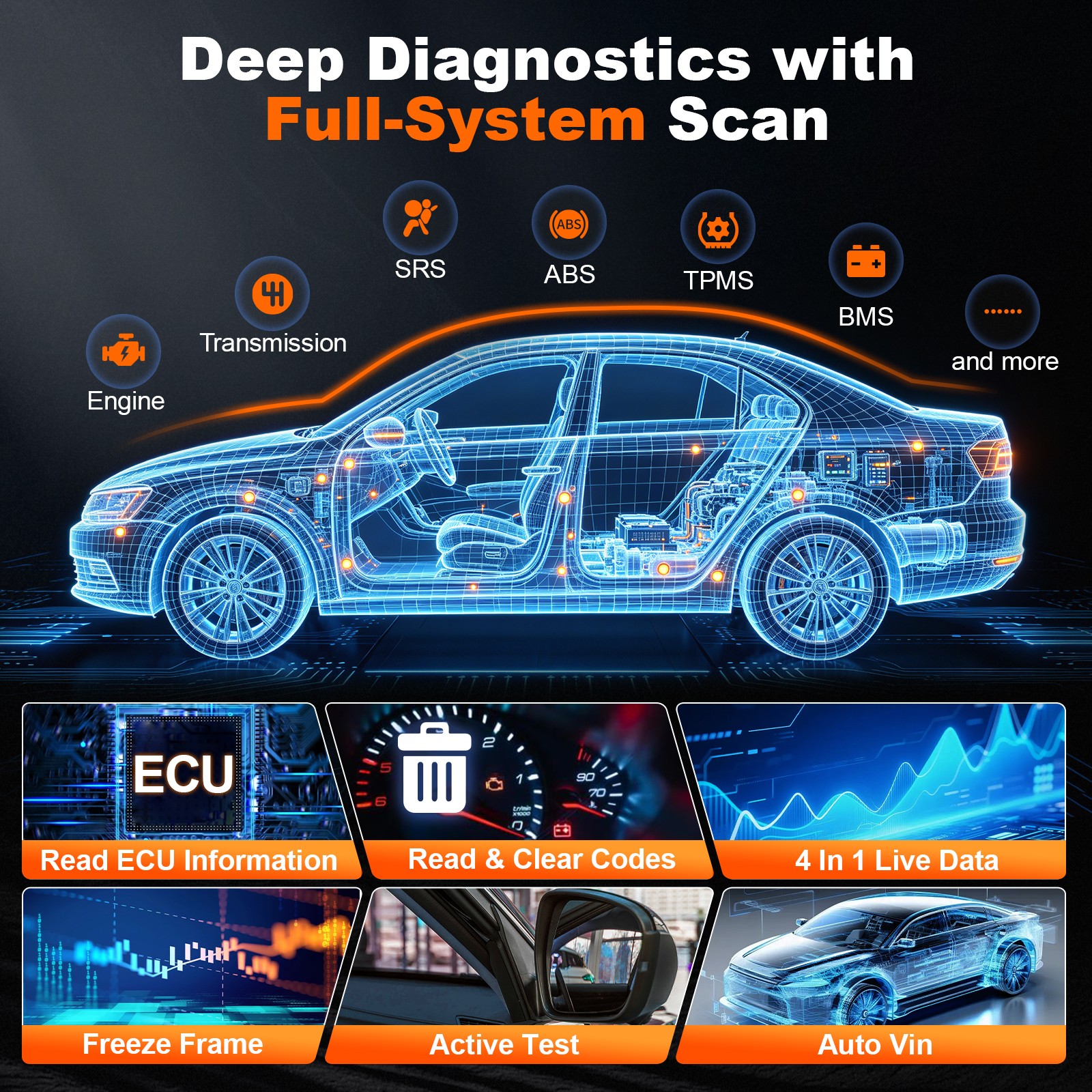 Ancel AD310 Car OBD2 Scanner Code Reader Auto Diagnostic Scan Tool Check Engine