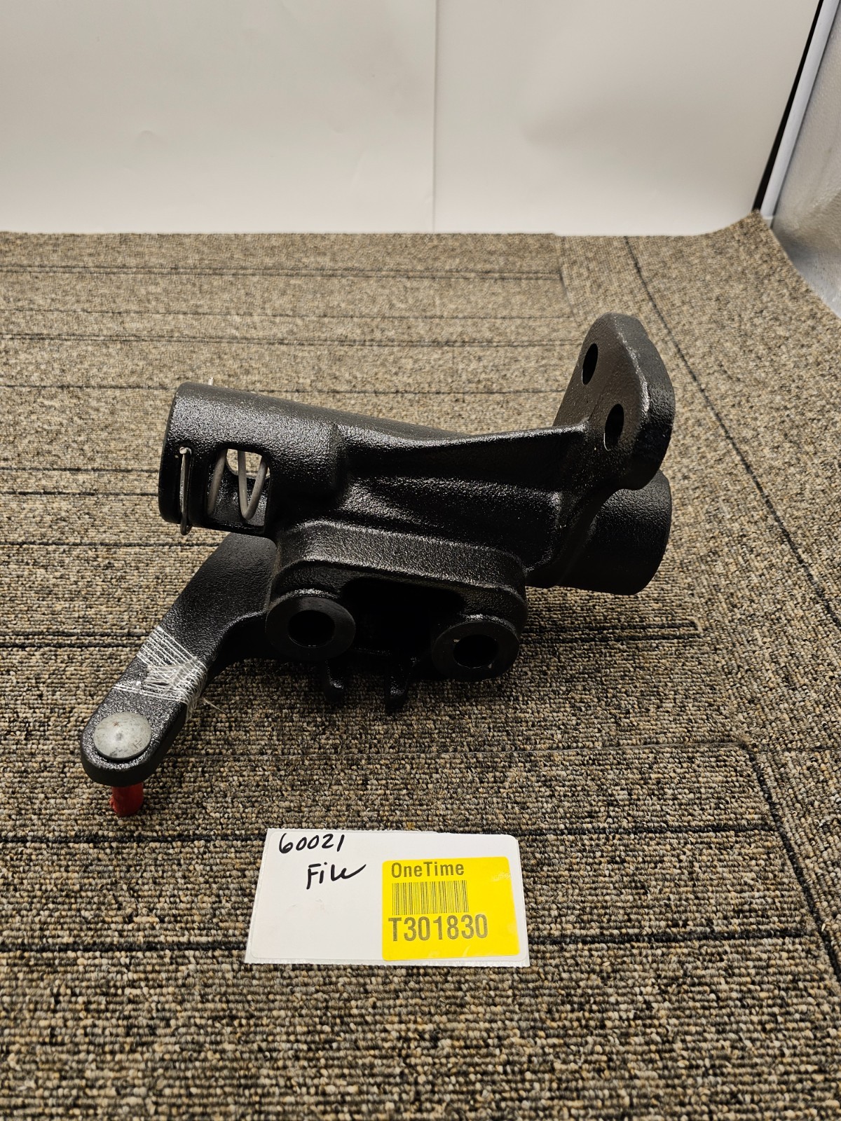 Right Hand Tow Hook Housing Bracket, Black Powder Coated Finish