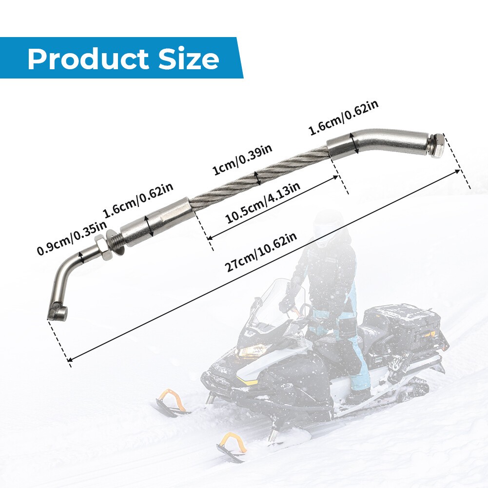 For Snowmobile Ice Scratchers w/ Carbide Tips Snow Scratcher Reverse Compatible