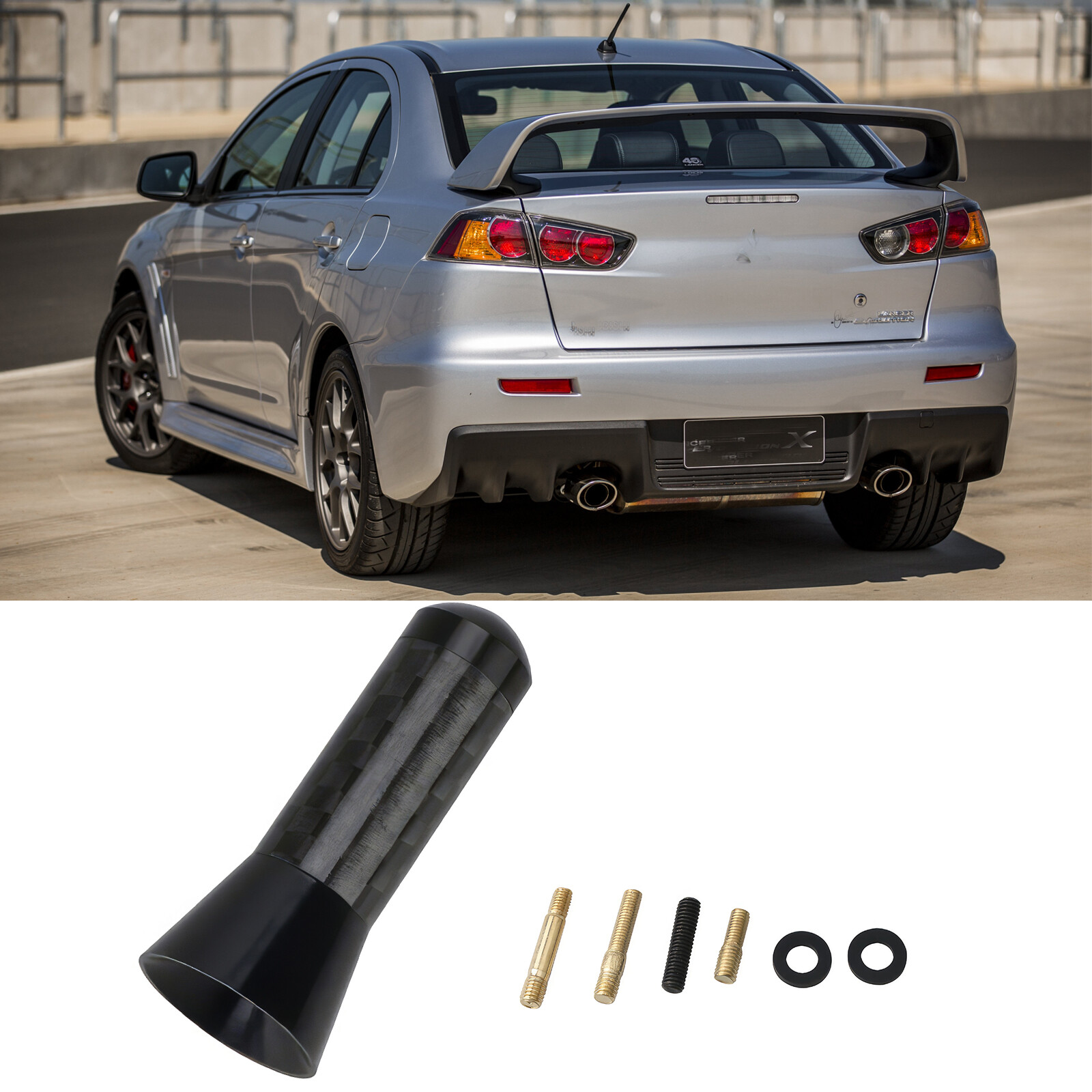 For Mitsubishi Lancer 1.4″ Antenna Aerial Stubby Bee Sting FM/AM Radio Signal
