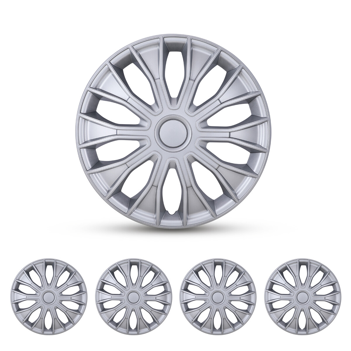USA 14″ 15″ 16″ Set of 4 Wheel Covers Snap On Full Hub Caps Tire & Steel Rim