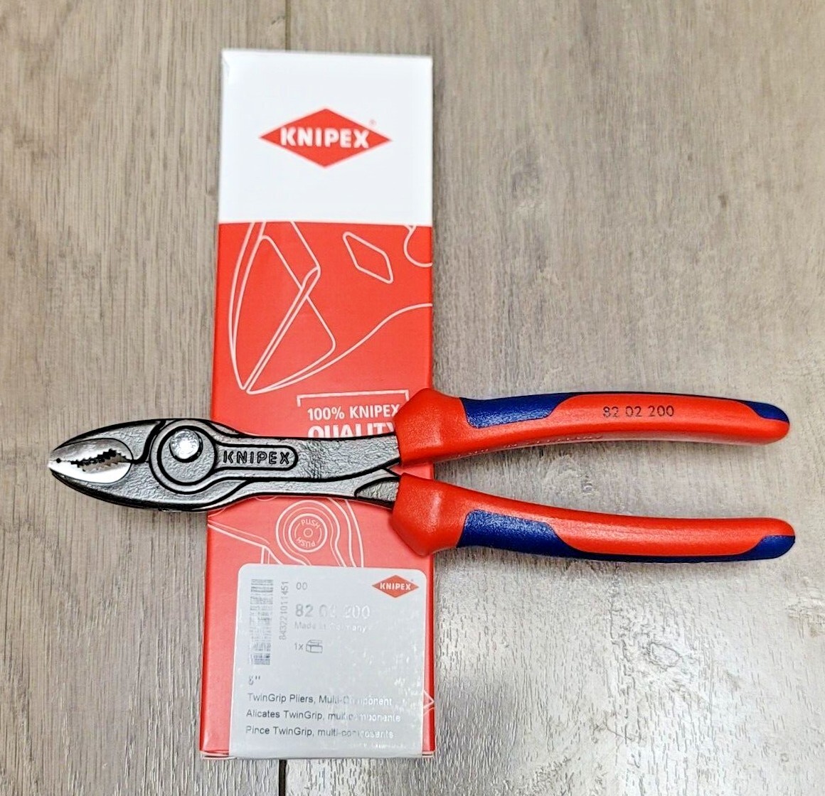 Knipex 8″ Twin Grip Adjustable Damaged Screw & Bolt Extraction Pliers #82 02 200