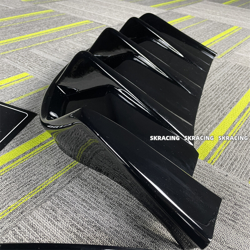 Fits For Ford Mustang Mach-E 2021-24 Black Rear Bumper Diffuser Lip Spoiler Kit