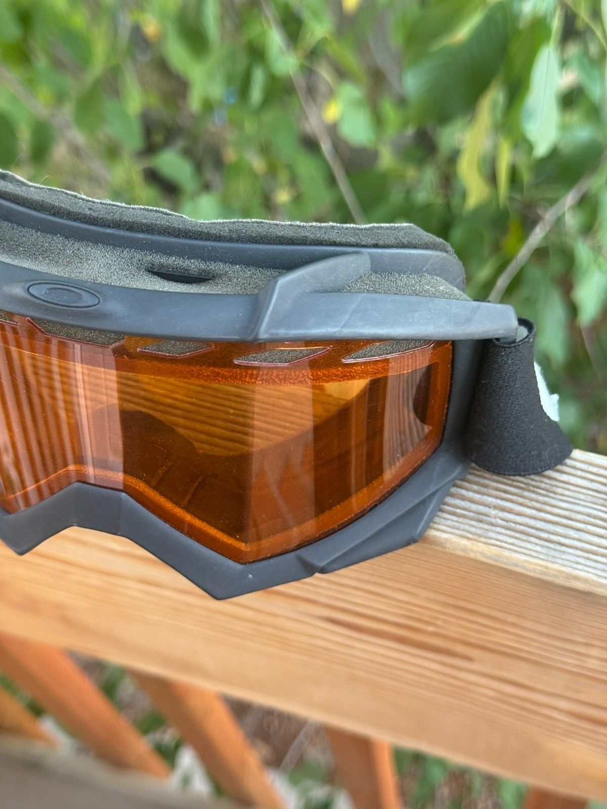 Oakley Proven Over The Glass OTG Goggles Black Motocross MX Ski Snow Persimmon