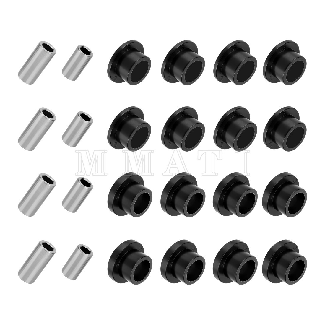 Front & Rear Upper Lower Shock Bushing Sleeve Kit for Polaris Ranger 800 RZR 800