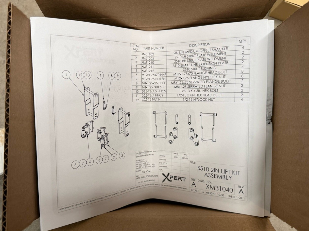 XPert Accessories HIJET S510P 2″ LIFT KIT