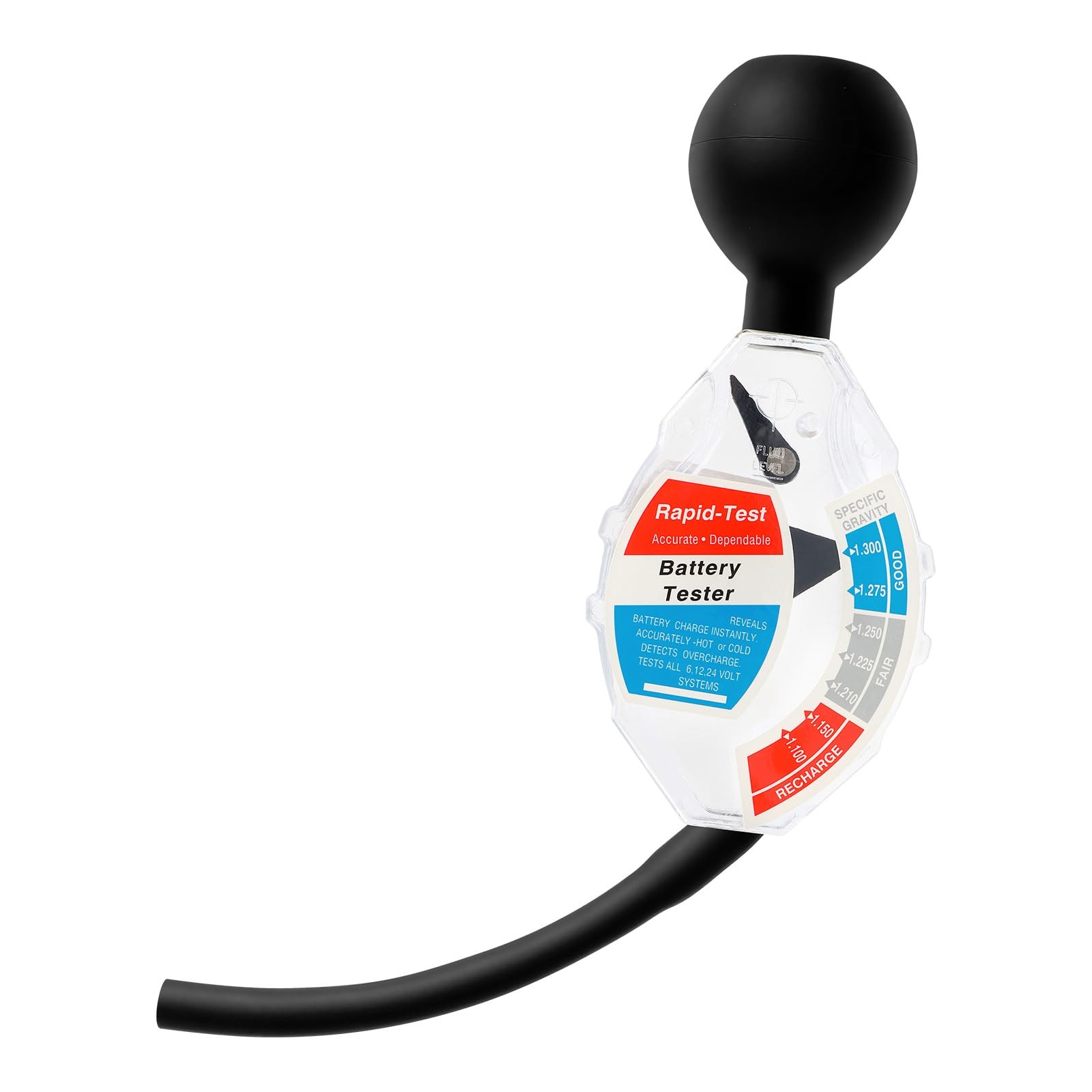 Car Battery Hydrometer & Acid 11.02 x 2.83 x 1.9 inches, Black