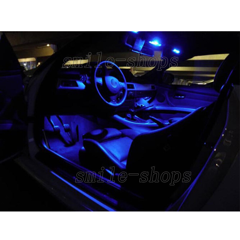 Bright Blue 6pcs Interior LED Light Package Kit for 2006-2010 Dodge Charger #