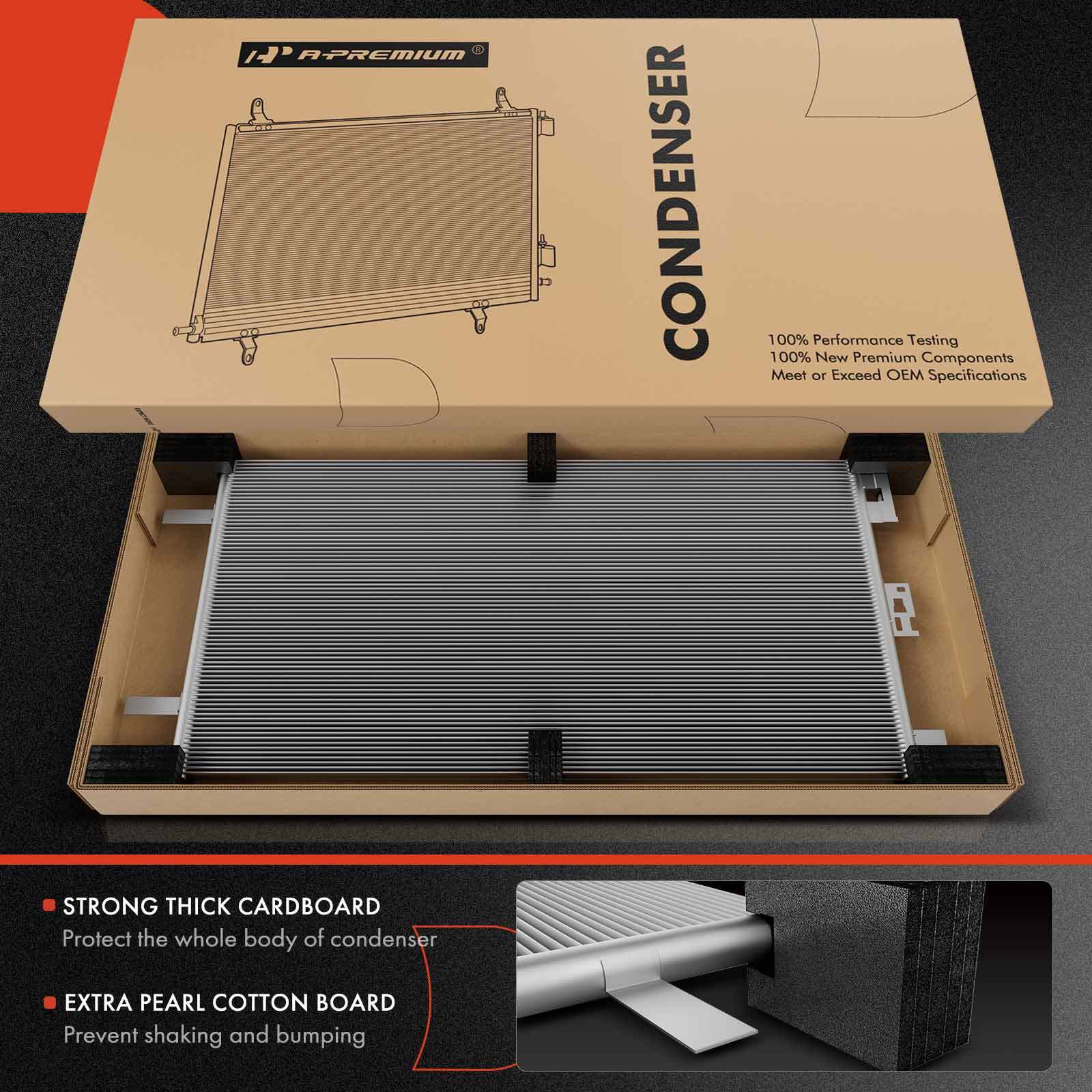 New Radiator & A/C Condenser w/ Drier for Acura TL 2009-2014 V6 3.5L Auto Trans.