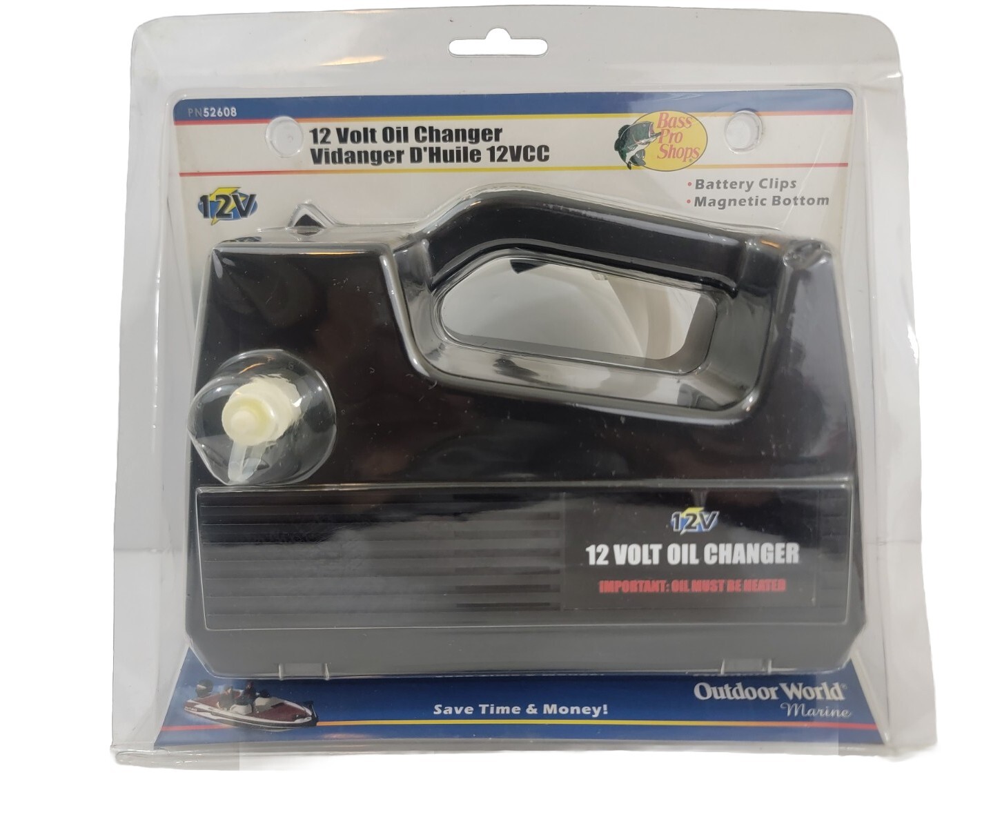 Bass Pro Shop Outdoor World 12 Volt Marine Oil Changer Model #PN52608 New