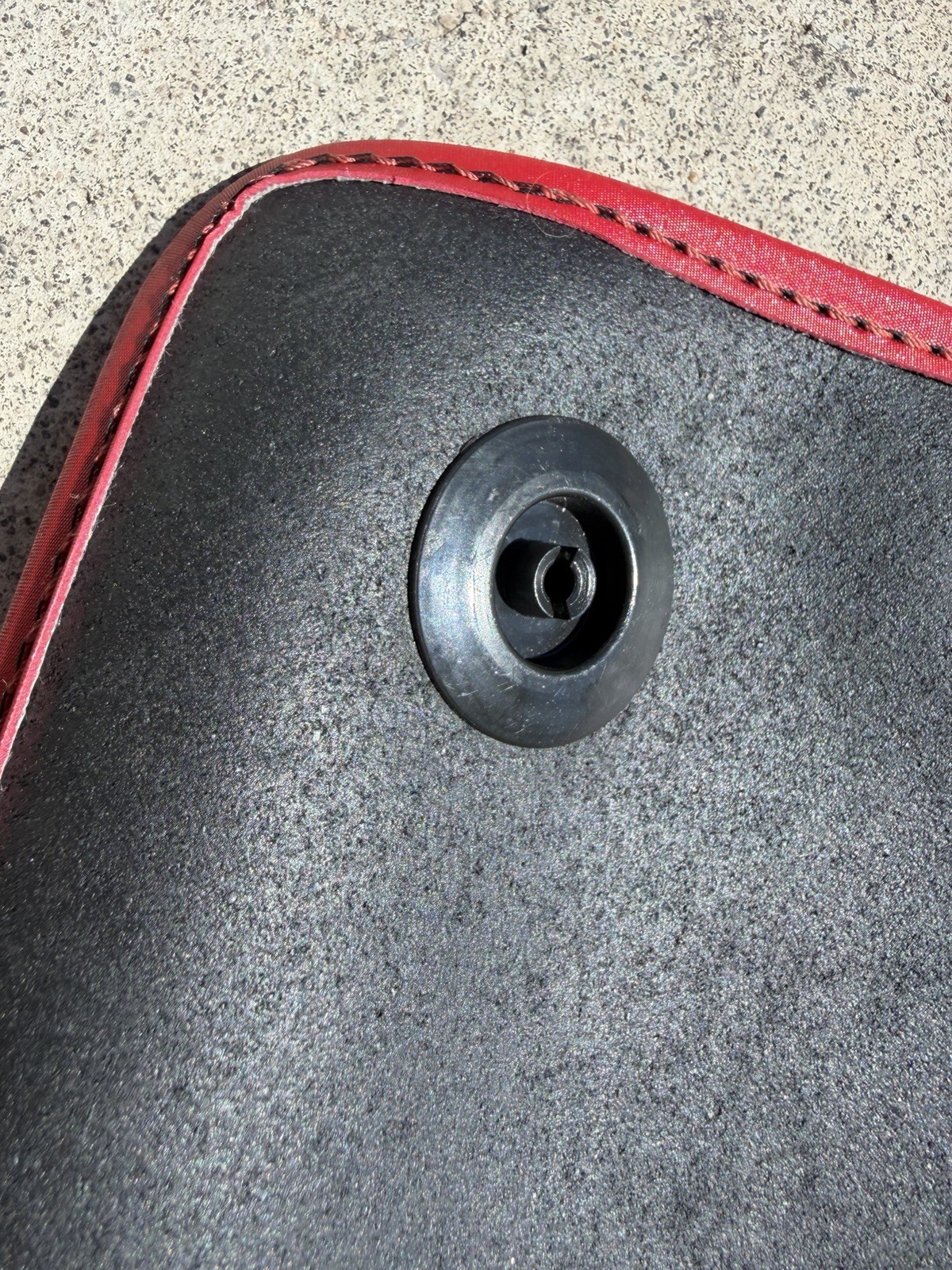 Ferrari 488 Spider Custom Floor Mats Set Of 2 Carbon Fiber Look Red Trim