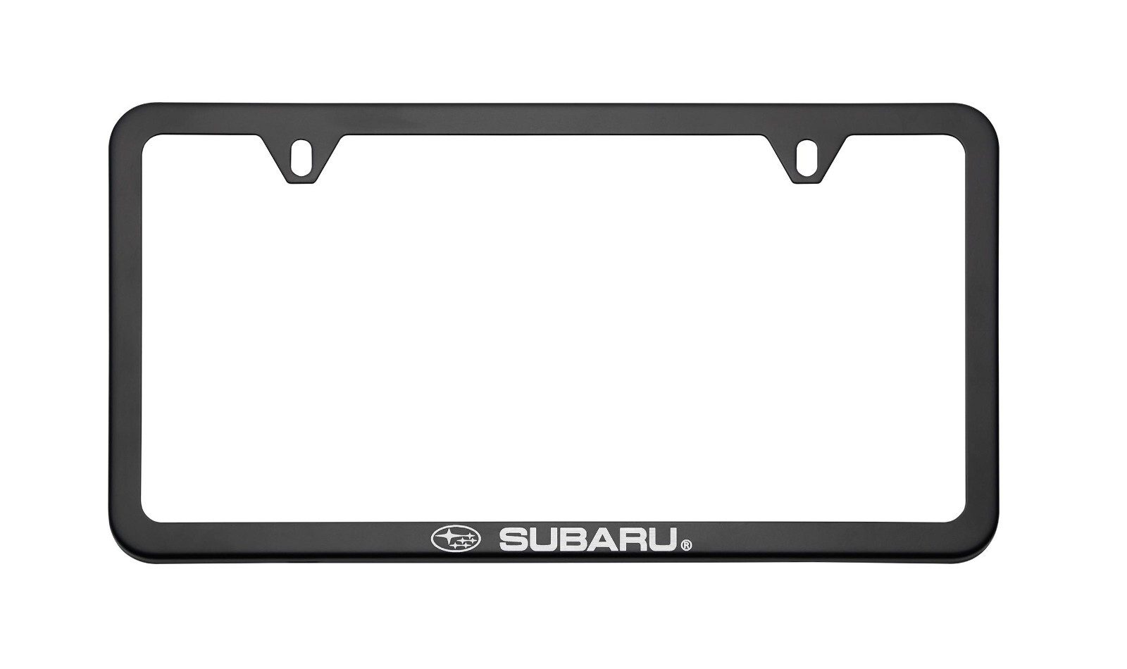SUBARU LOGO SLIM LINE BLACK LICENSE PLATE FRAME SOA342L153 Wrx Sti + NEW