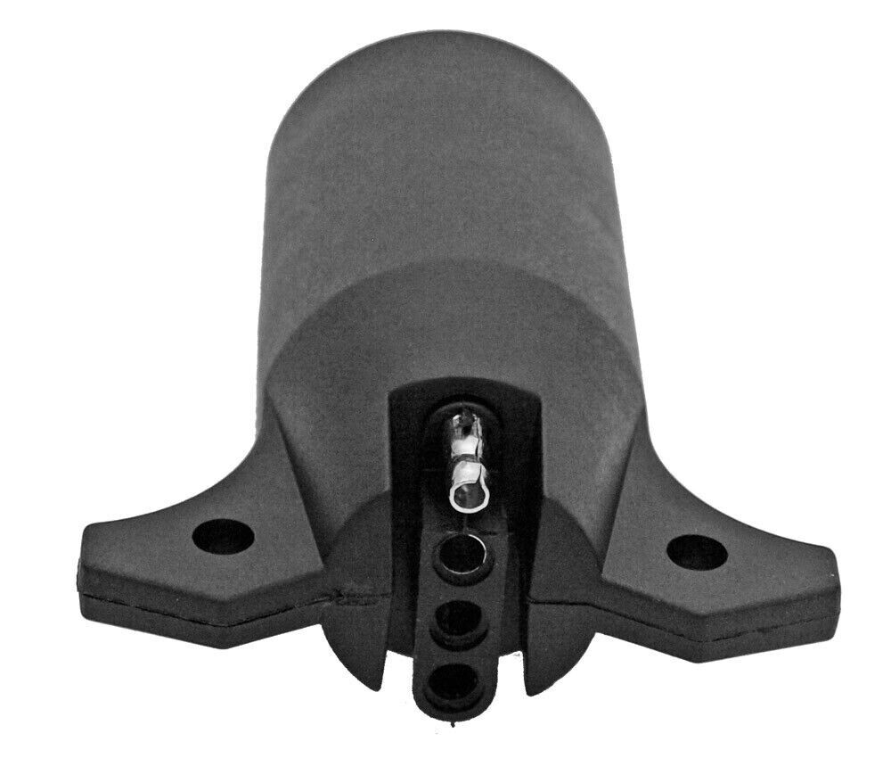 7 WAY ROUND TO 4 PIN TRAILER PLUG WIRE LIGHTING ADAPTER