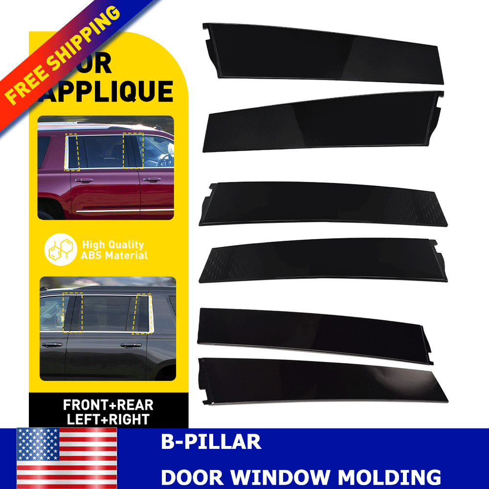 Car Pillar Posts Trim Decorative Cover For 2015-2018 Chevrolet Tahoe Accessories