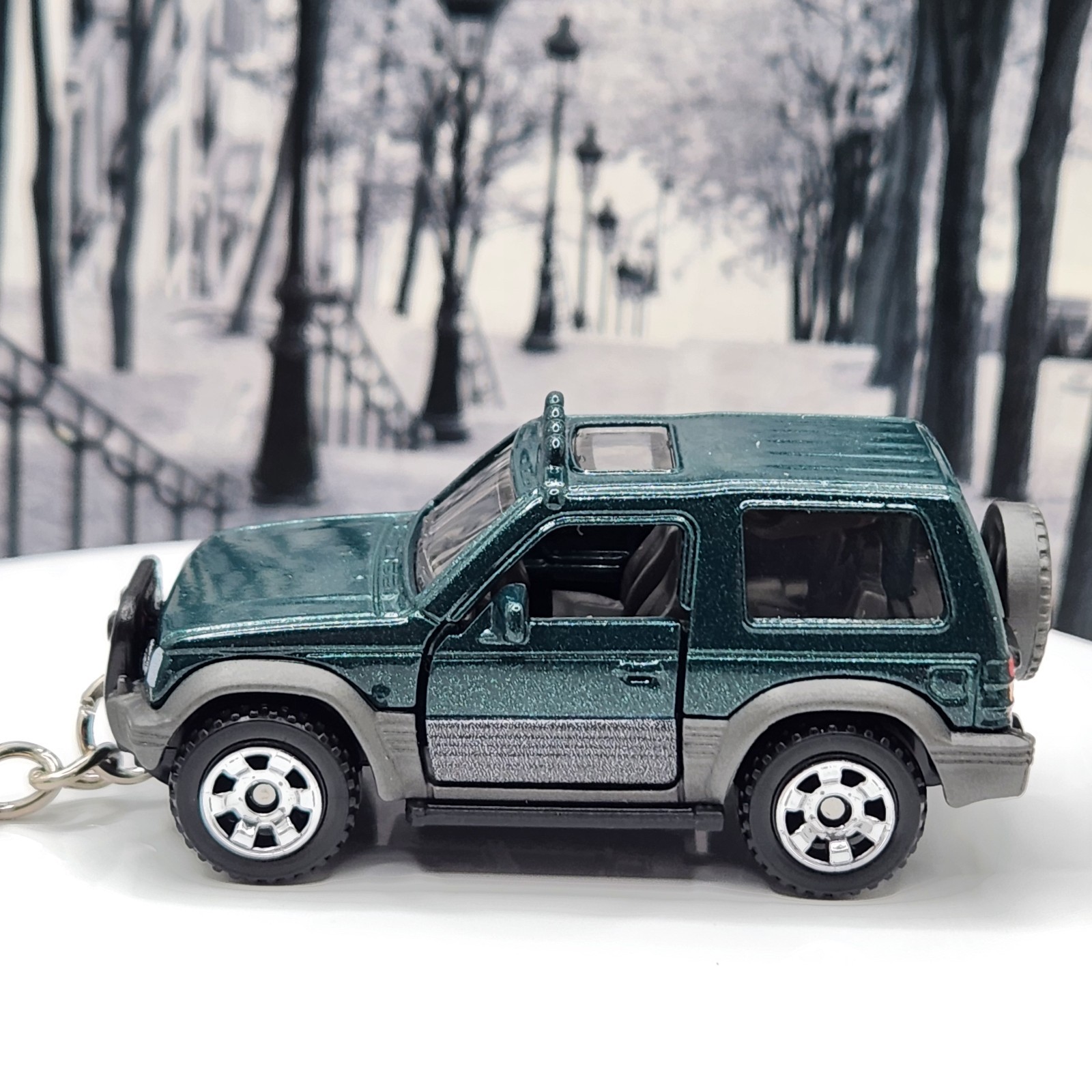 1991 Mitsubishi Pajero Green Custom 1/64 Scale Diecast Model ?GREAT GIFT?