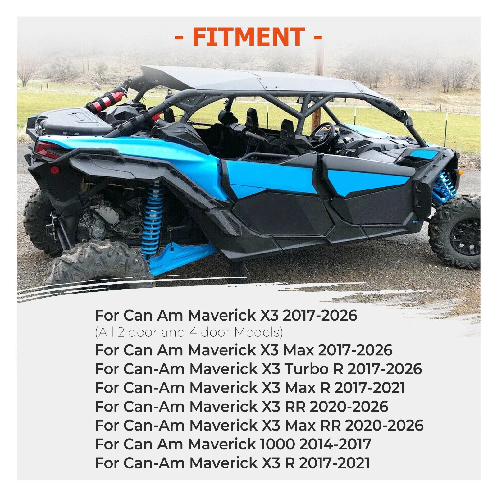 For Can-Am Maverick X3 Turbo R 2017-2024 Extended Fender Flares # 715002973