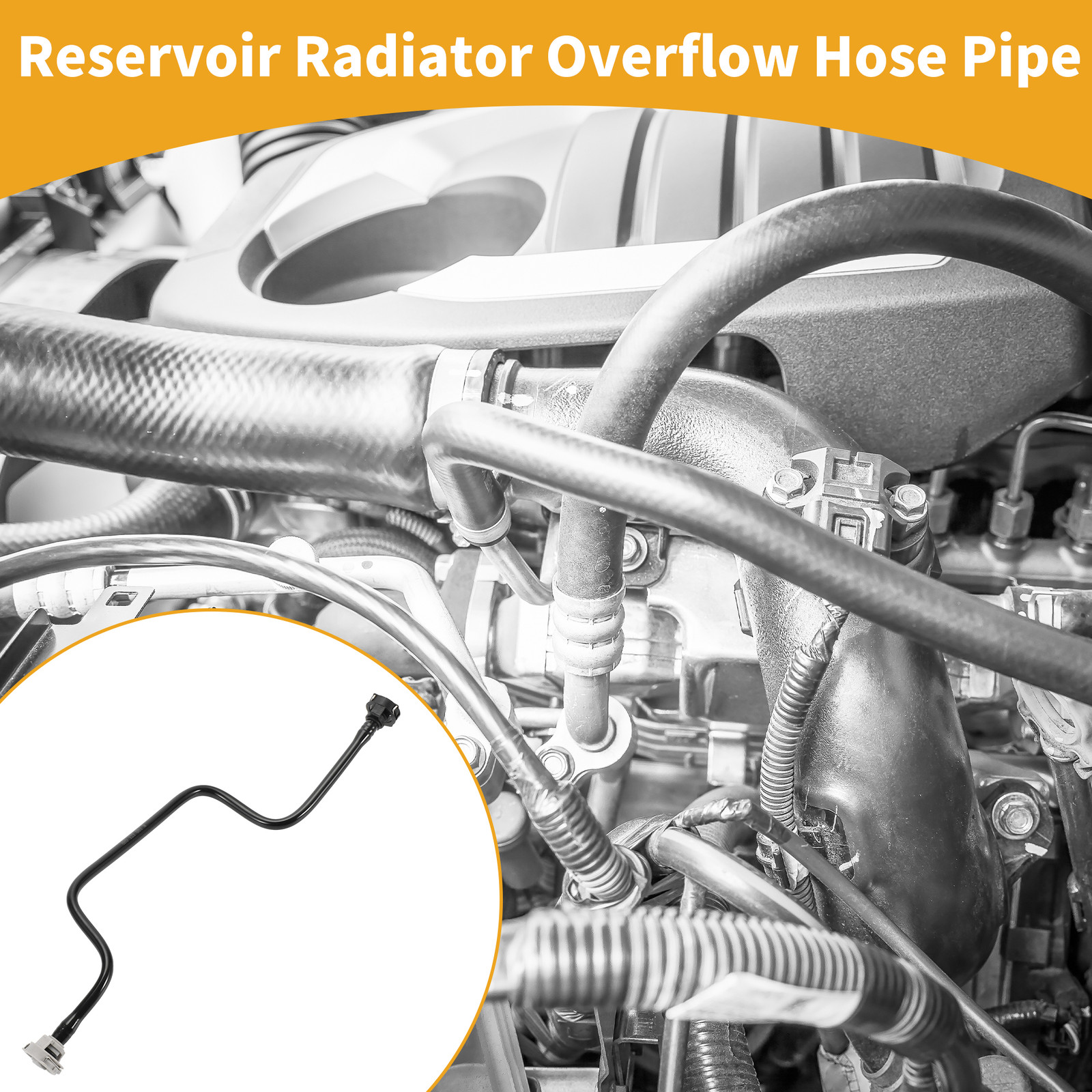 Reservoir Radiator Overflow Hose Pipe for Audi Q5 2.0L 2011-2012 No.8R0121081M