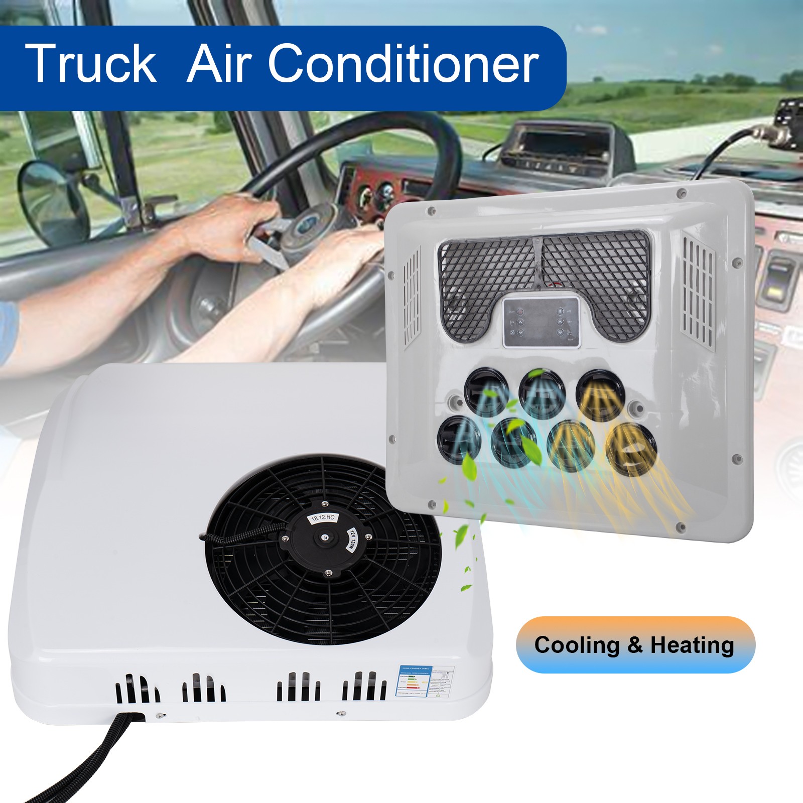 RV Air Conditioner Rooftop AC Unit for Truck Caravan Bus Motorhome 12V 10000 BTU