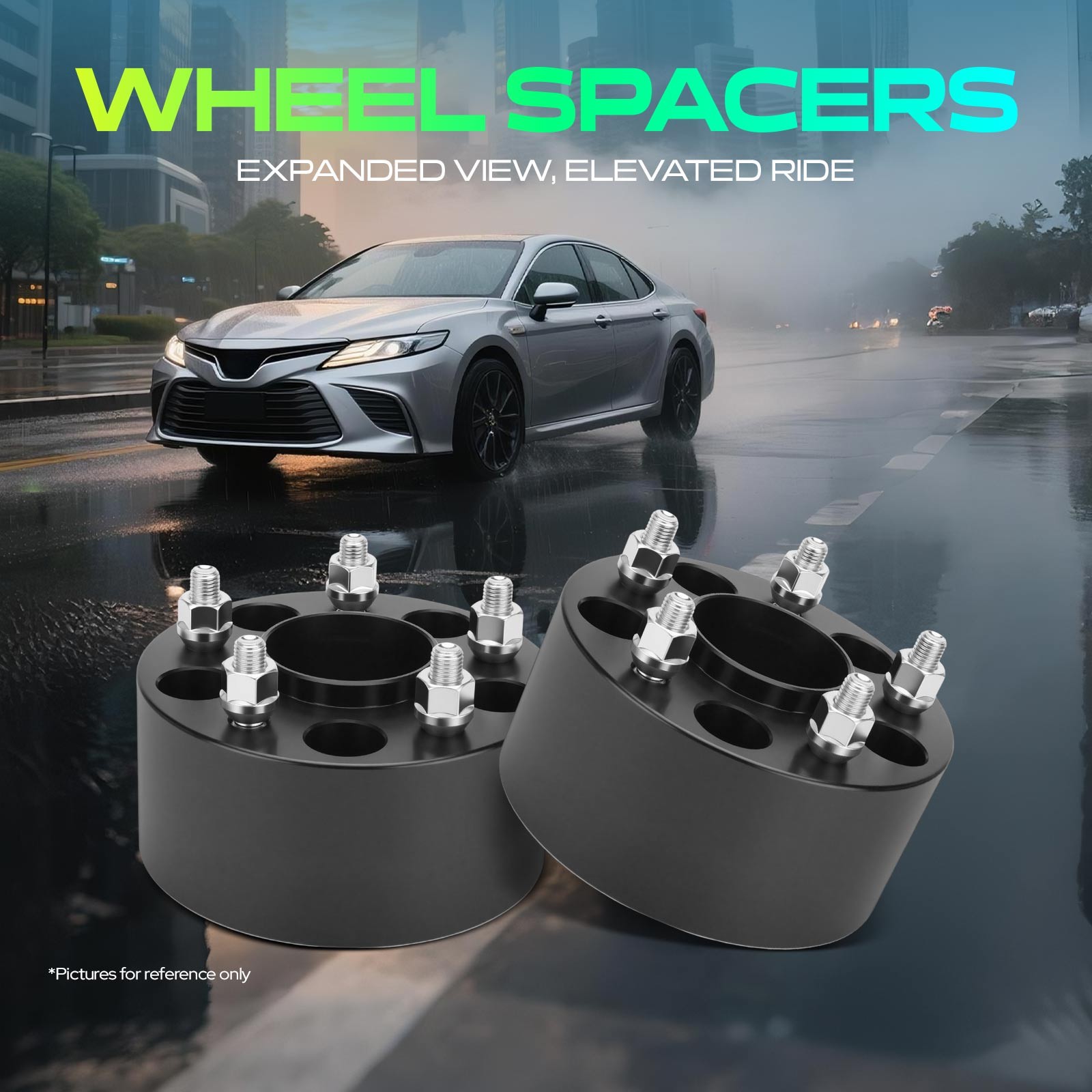 2Pcs 5×4.75″ to 5×4.75″ Wheel Spacers M12x1.5 70.5mm 3″ for Buick Cadillac GMC